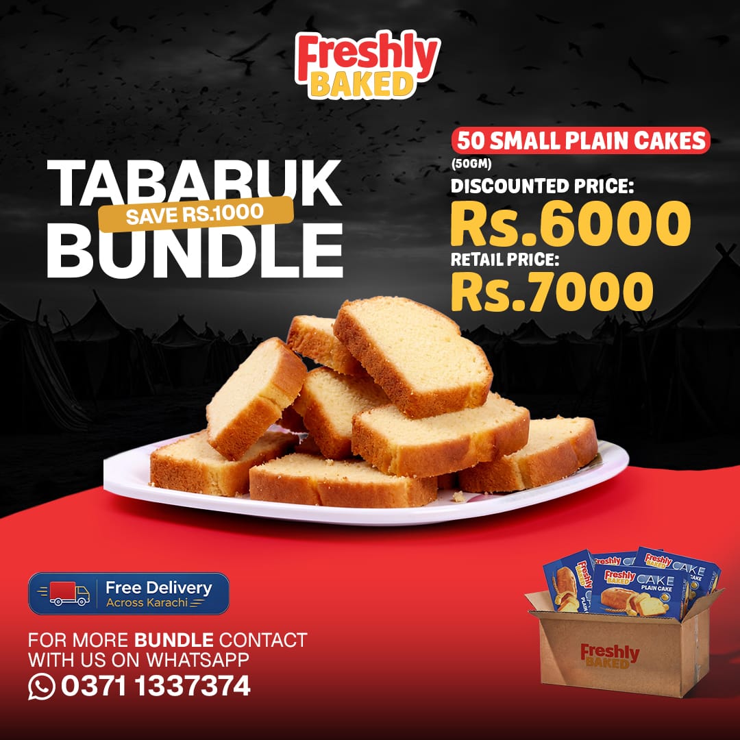 TABARUK BUNDLE (50) PLAIN CAKES