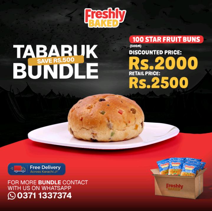 TABARUK BUNDLE (100)  STAR FRUIT BUNS